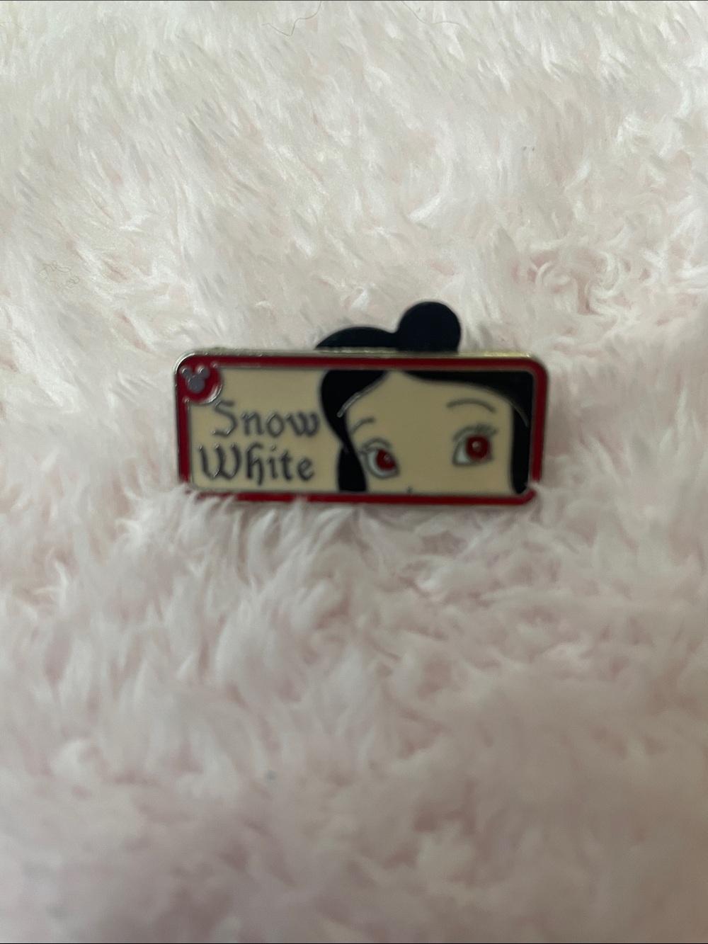 Disney Snow White Enamel Pin - Black, Red, Cream